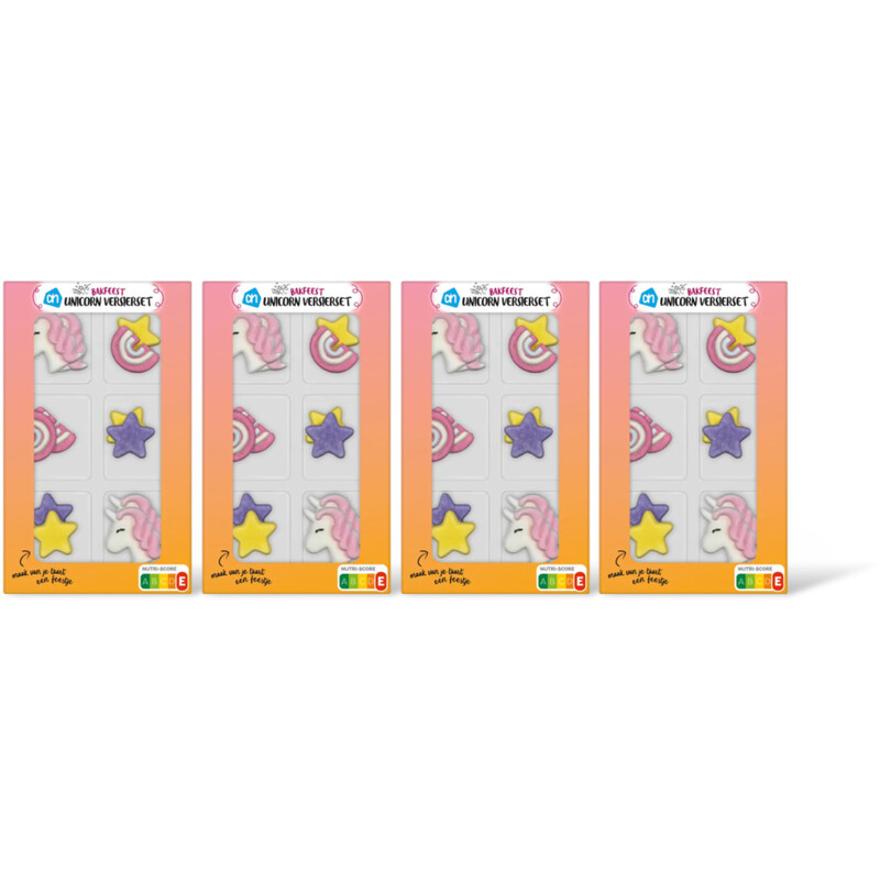 AH Versierset unicorn 4-pack