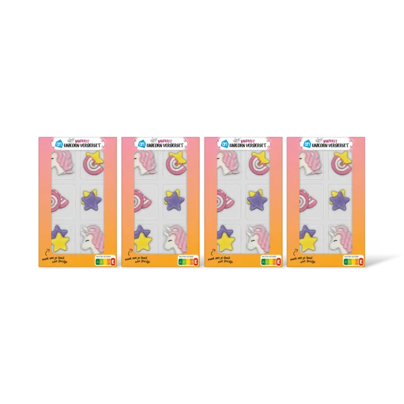 AH Versierset unicorn 4-pack