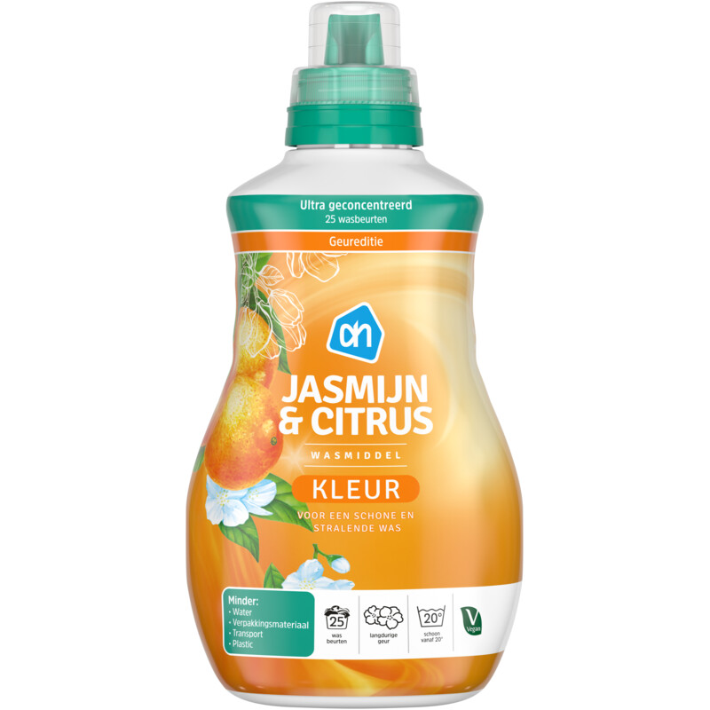 Een afbeelding van AH Wasmiddel kleur jasmijn & citrus