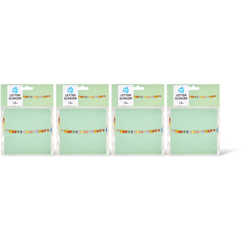 AH Letterslinger kleur 4-pack