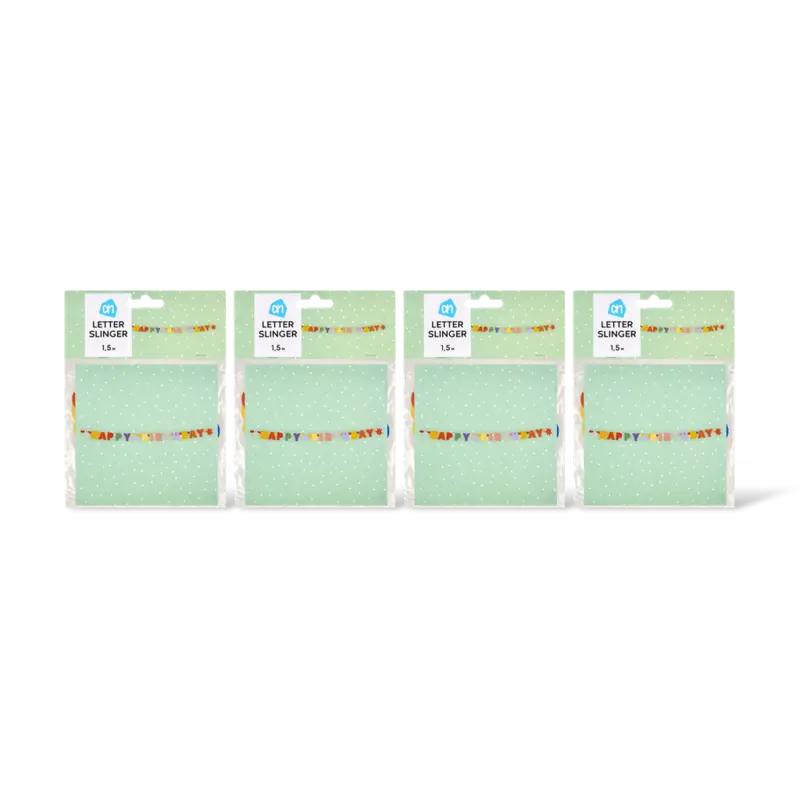AH Letterslinger kleur 4-pack