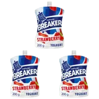 Melkunie Breaker Aardbei yoghurt 3-pack