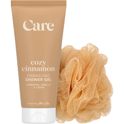 pdp-image-Care Cozy cinnamon shower gel & puff giftset