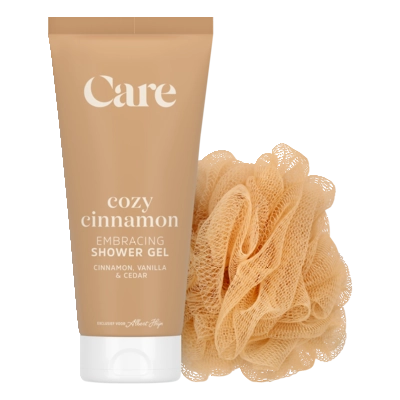 pdp-image-Care Cozy cinnamon shower gel & puff giftset