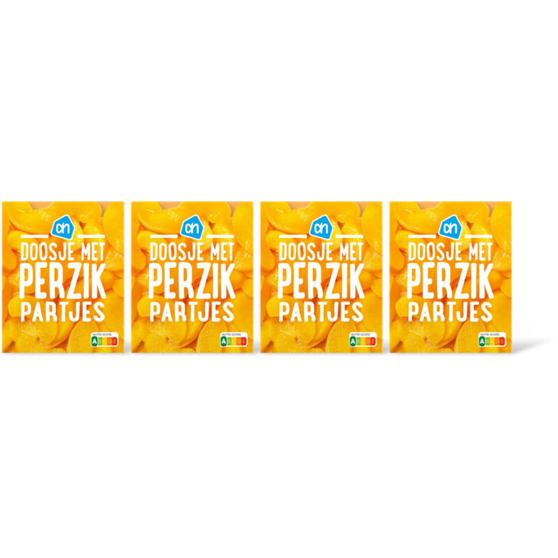 AH Doosje met perzikpartjes 4-pack