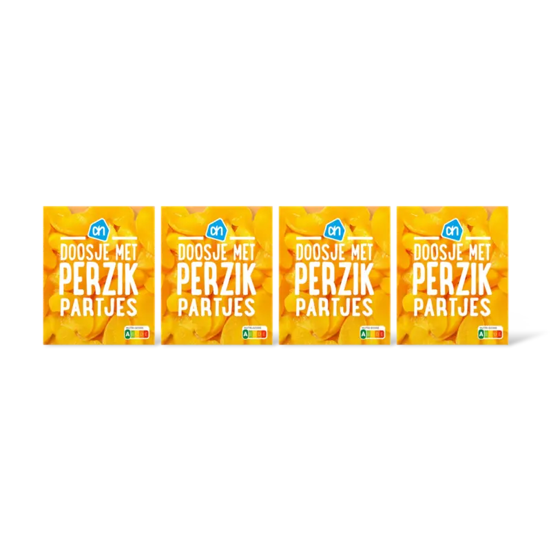 Doosje met perzikpartjes 4-pack