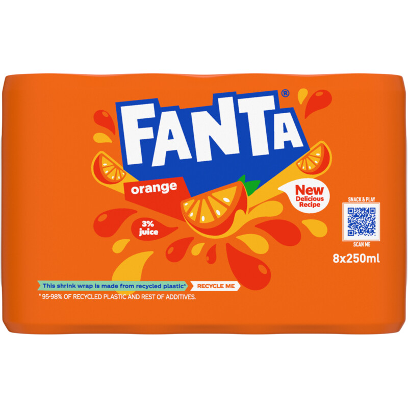 Een afbeelding van Fanta Orange 8-pack bel