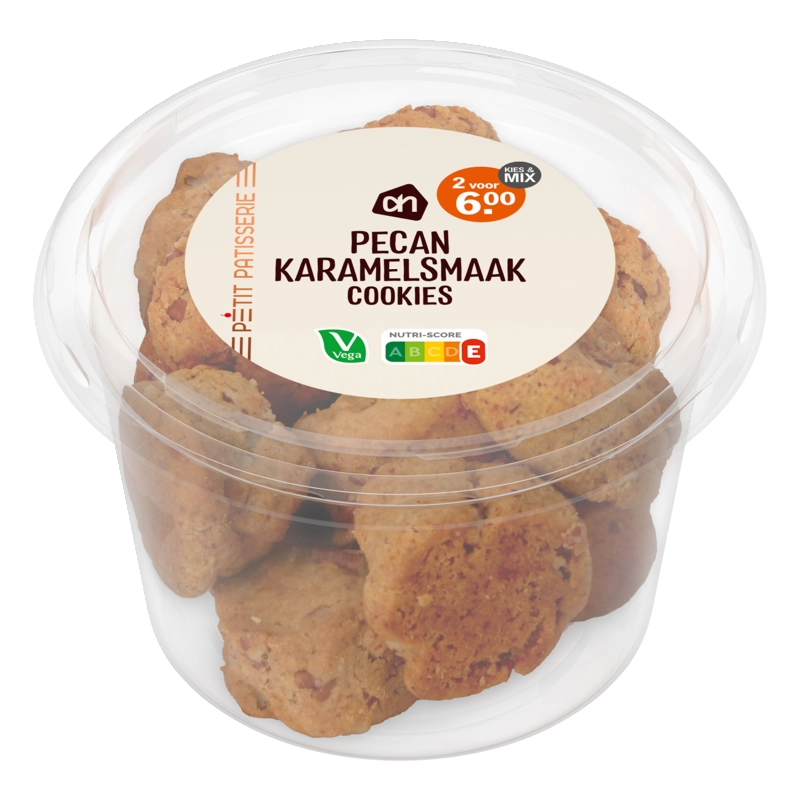 Mini pecan karamel koekjes