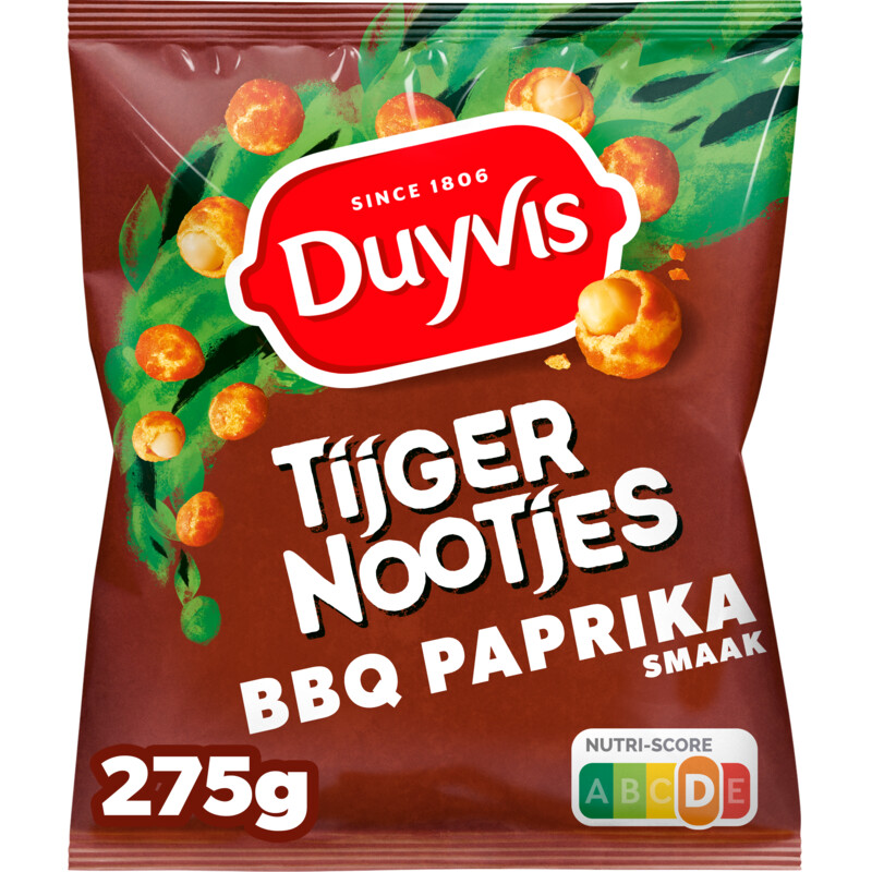 Een afbeelding van Duyvis Tijgernootjes BBQ Paprika