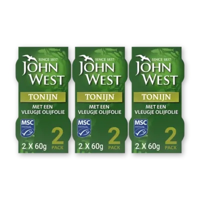 pdp-image-John West Tonijn vleugje olijfolie 2-pack 3-pack