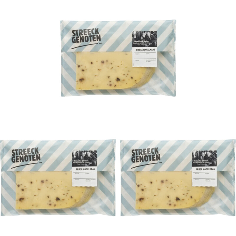 Een afbeelding van Streeckgenoten Deelen Friese nagelkaas 3-pack