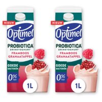 Optimel probiotica drinkyoghurt framboos 2-pack