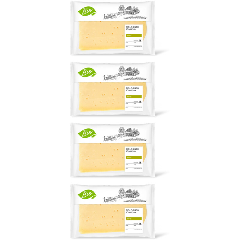 AH Biologisch Jong 30+ plakken 4-pack
