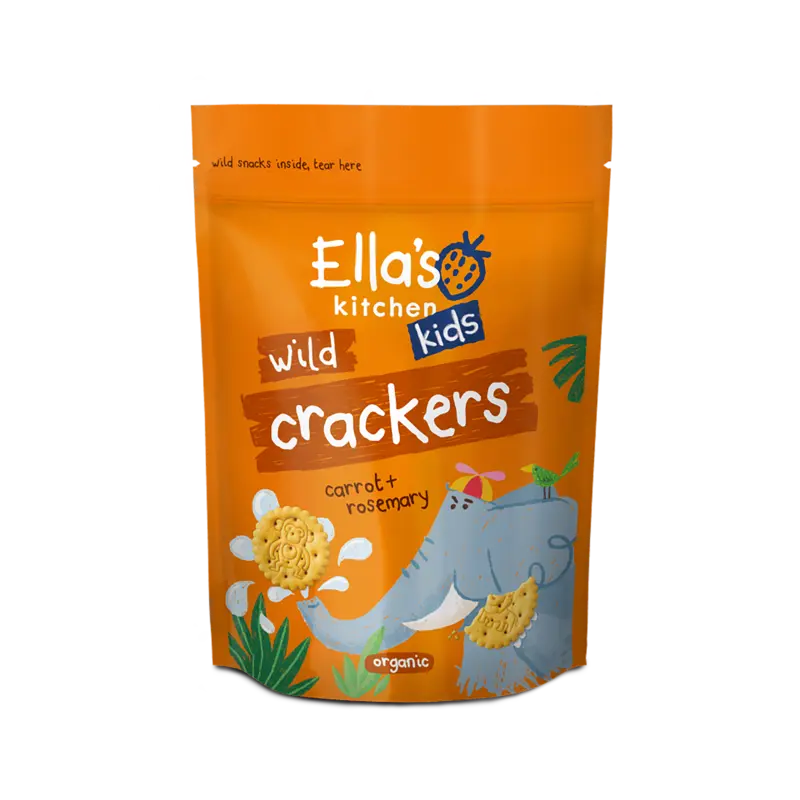 Wild crackers carrot + rosemary 18m+