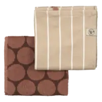 Walra Keukentextielset earthy dots
