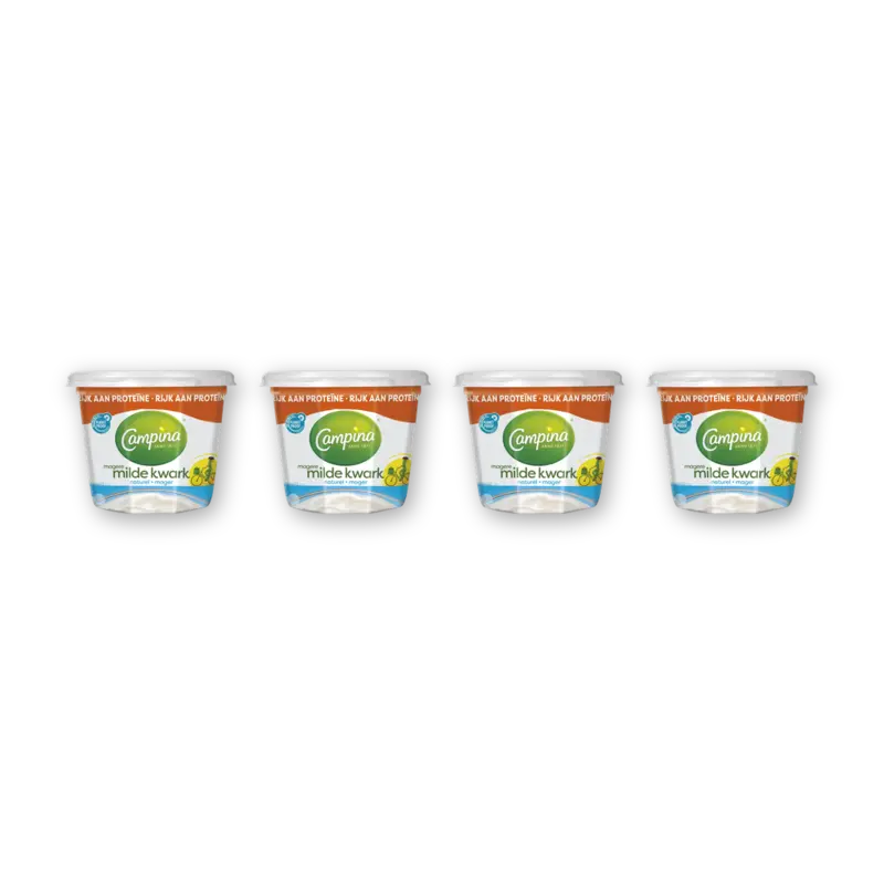 Magere milde kwark naturel 4-pack
