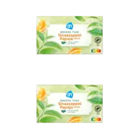 AH Groene thee sinaasappel & papaya 2-pack