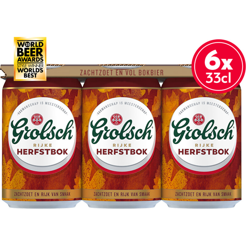 Een afbeelding van Grolsch Herfstbock 6-pack