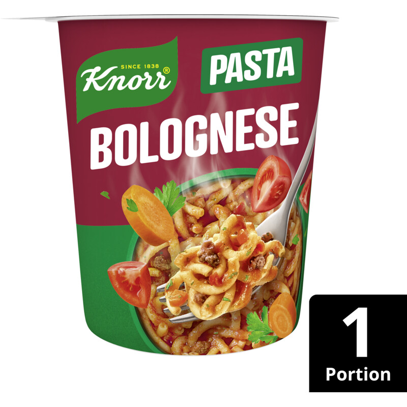 Een afbeelding van Knorr Cup pasta bolognese bel