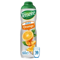 Teisseire Zero sinaasappel siroop