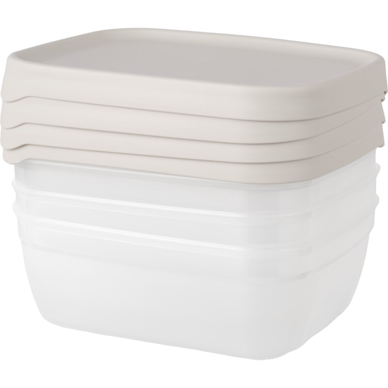 Een afbeelding van Amuse Optifridge bewaardozen beige 600ml