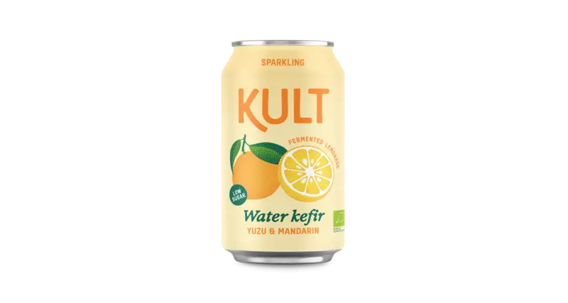 Kult Water kefir yuzu & mandarin
