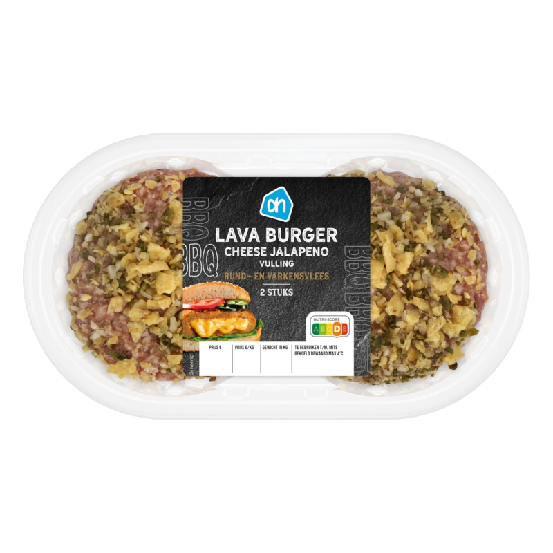 Lava burger cheese jalapeño