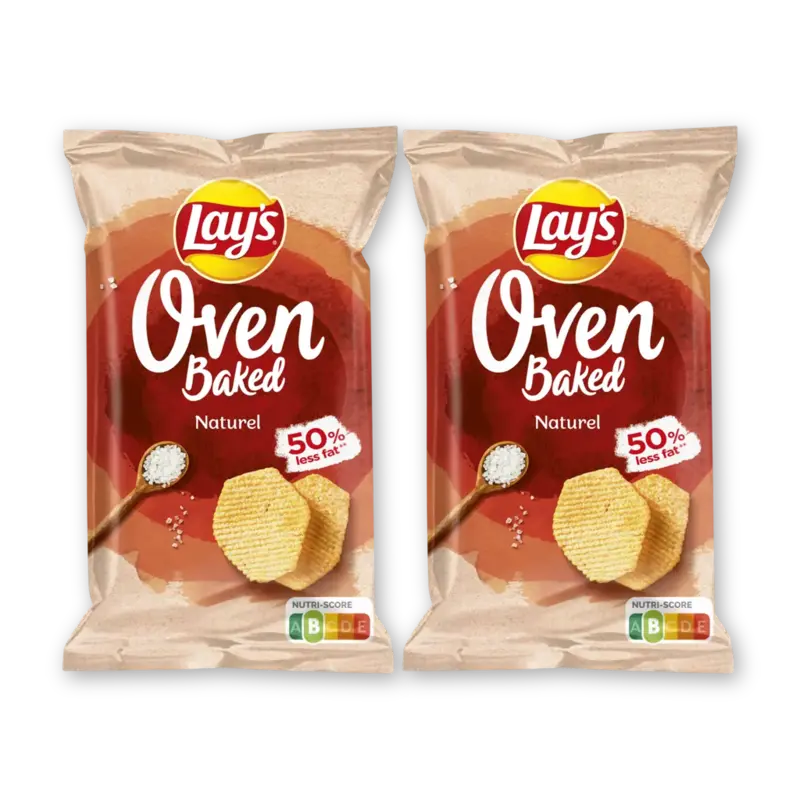 Lay's Oven baked naturel 2-pack