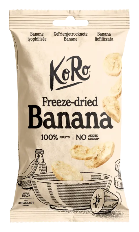 KoRo Gevriesdroogde Bananenplakken 45g