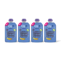 Ella's kitchen Blauwe bessen, appels, bananen 4m+ 4-pck