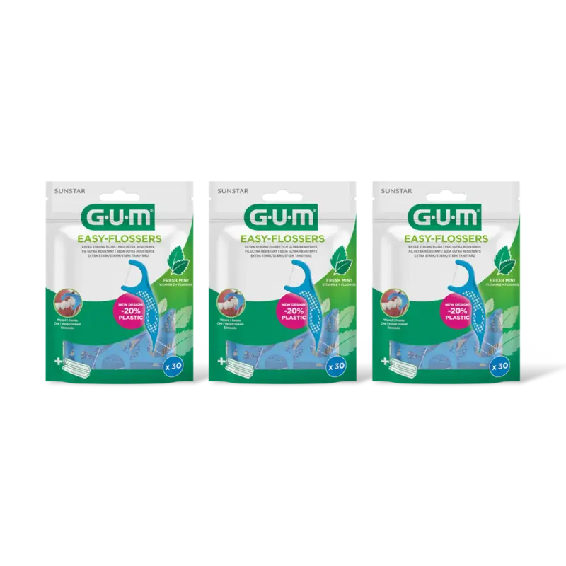 GUM Easyflossers 3-pack