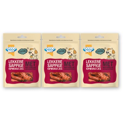 pdp-image-Good boy Lekkere sappige kipworstjes 3-pack
