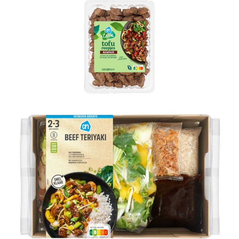 Een afbeelding van AH Vega Gesneden Teriyaki Verspakket