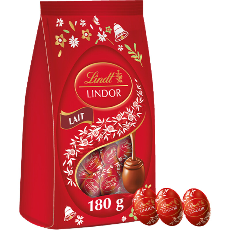 Een afbeelding van Lindt Lindor paaseitjes melk