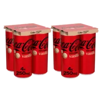 Coca-Cola Zero sugar vanilla 8-pack