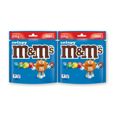 pdp-image-M&M'S Crispy chocolade family 2-pack