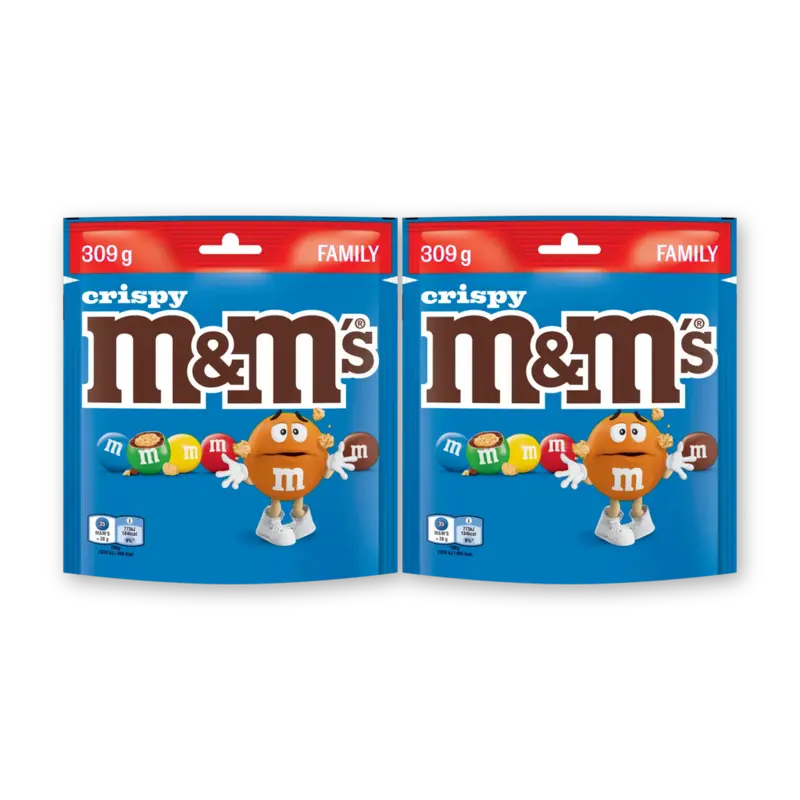 M&M'S Crispy chocolade family 2-pack