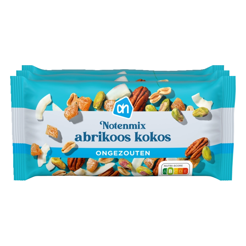 AH Notenmix abrikoos kokos 3-pack