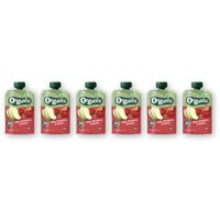 Organix Knijpfruit appel aardbei quinoa 12m+ 6pk