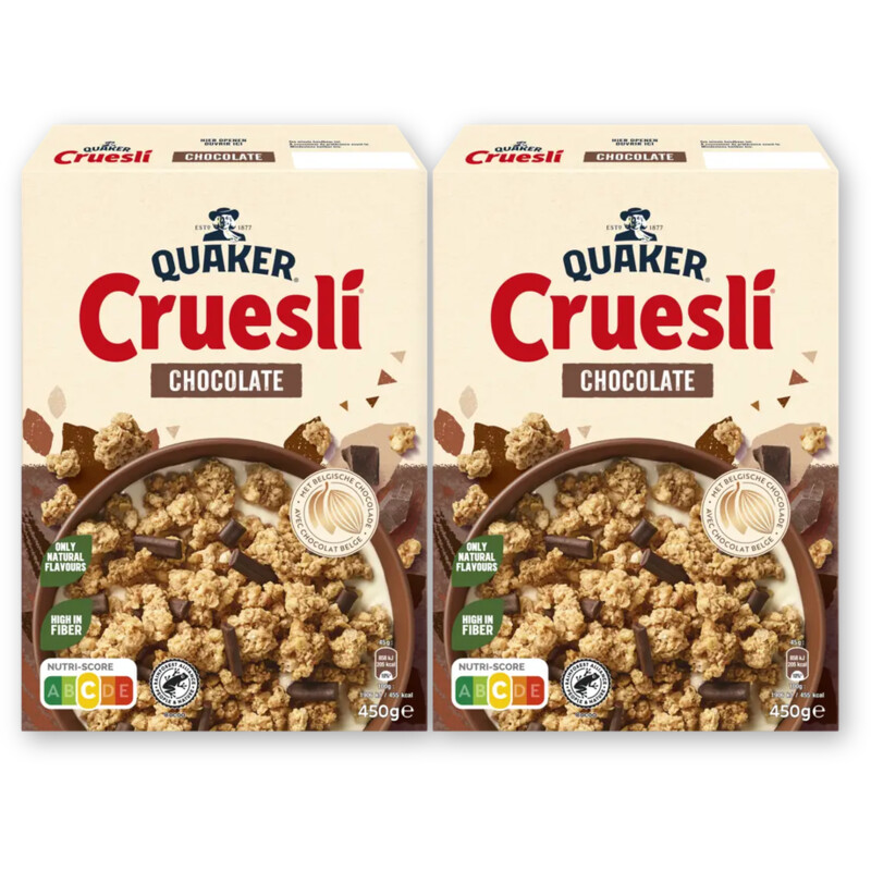 Quaker Cruesli chocolate 2-pack