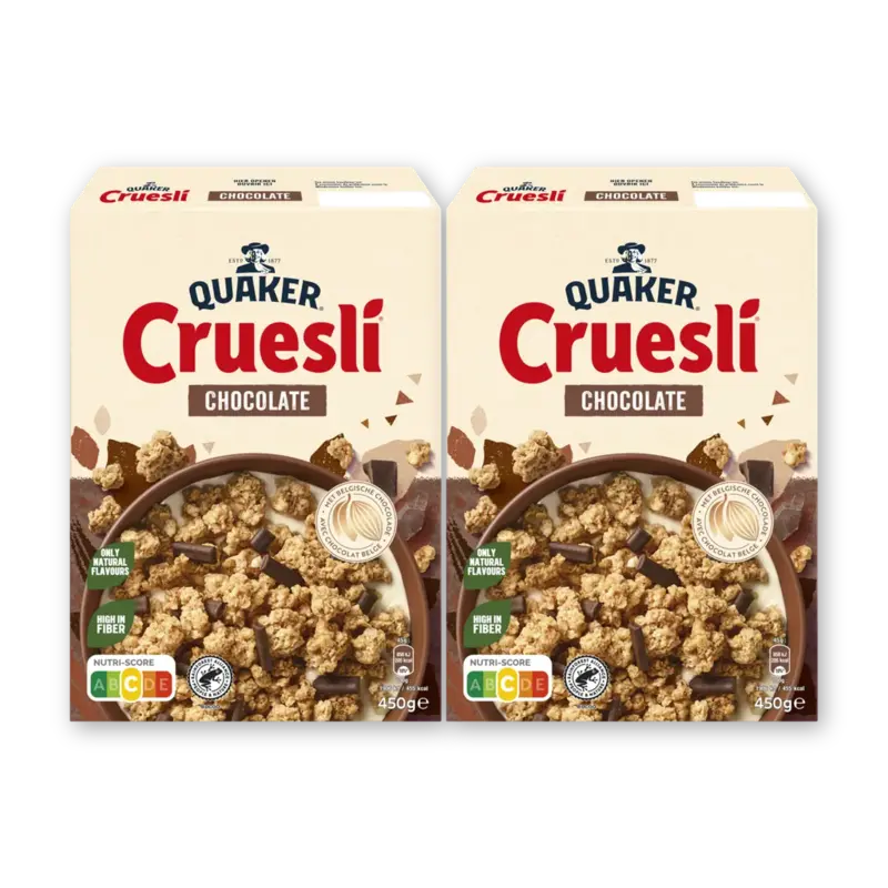 Quaker Cruesli chocolate 2-pack