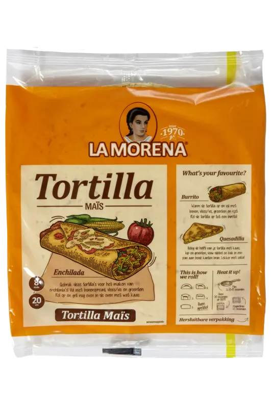 Tortilla wraps met maismeel medium