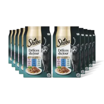 pdp-image-Sheba Delices in saus tonijn & kabeljauw 10pck