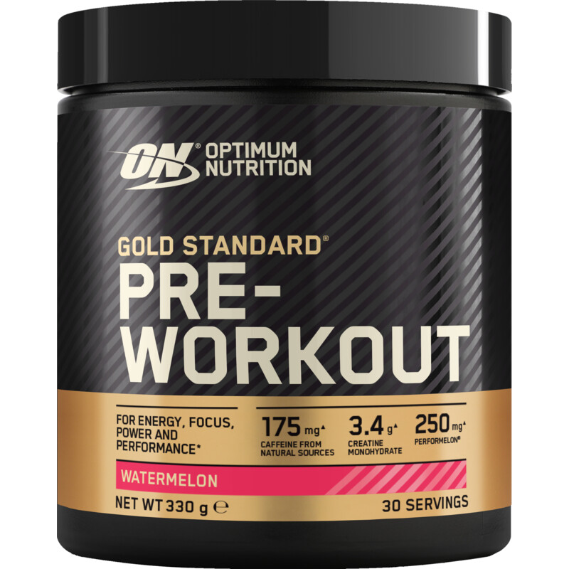 Een afbeelding van Optimum Nutrition Gold standard pre-workout watermelon