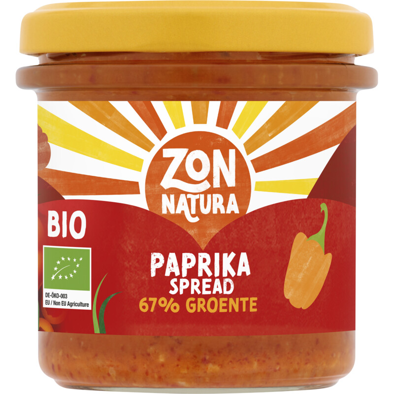 Een afbeelding van Zonnatura Groentespread paprika