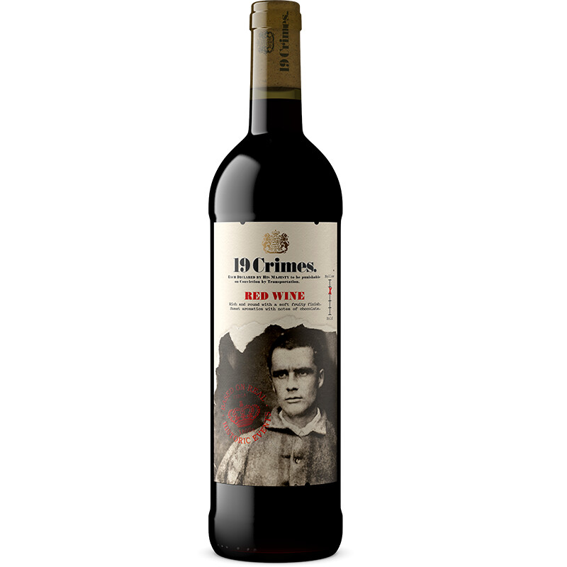 Een afbeelding van 19 Crimes Red blend
