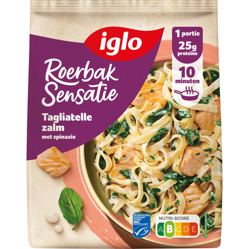 Een afbeelding van Iglo Roerbak sensatie tagliatelle zalm