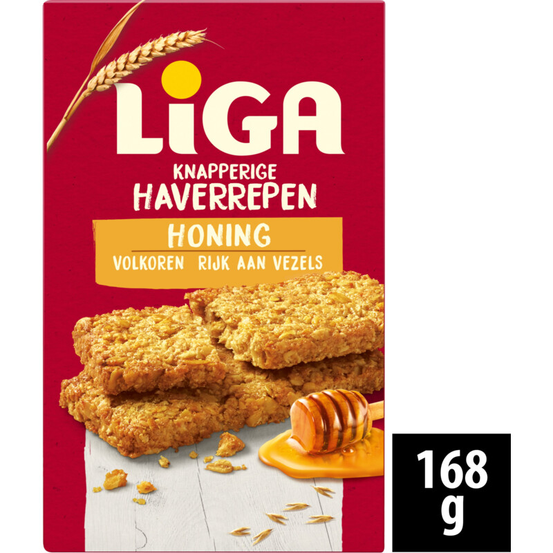 Een afbeelding van Liga Knapperige haverrepen honing
