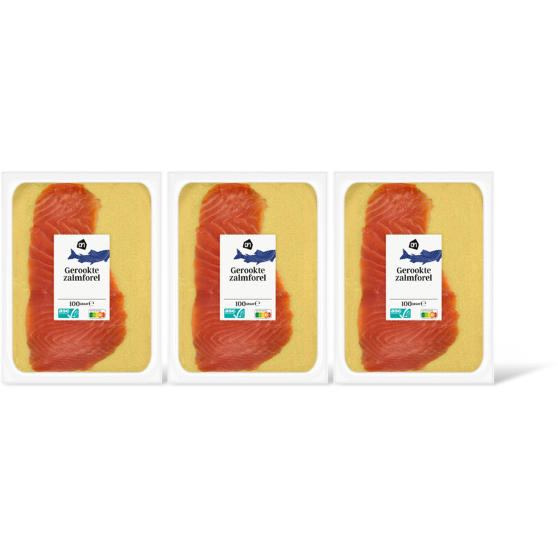 AH Gerookte zalmforel 3-pack