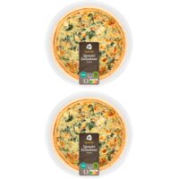 Een afbeelding van AH Quiche spinazie geitenkaas 2-pack